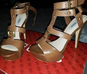 Guess strappy platform heals